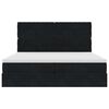 vidaXL Ottoman bed met matrassen 200x200cm fluweel zwart
