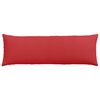 vidaXL Sofa Kussens 2 stuks Rood 120 x 40 cm Stof
