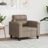 vidaXL Fauteuil 60 cm microvezelstof taupe