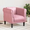 vidaXL Fauteuil fluweel roze