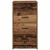 vidaXL Dressoir met lade Oud hout 40 x 41 x 75 cm Bewerkt hout