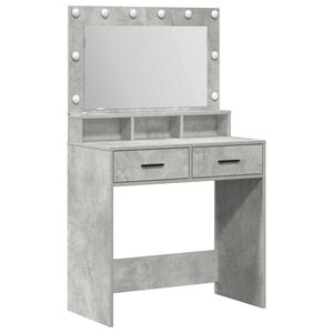 vidaXL Plafondtafel Beton Grijs 79 x 41 x 135 cm Bewerkt hout