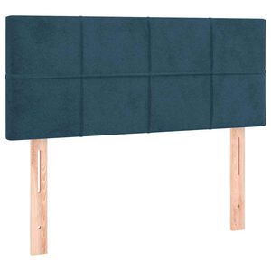 vidaXL Hoofdbord 80x5x78/88 cm fluweel donkerblauw