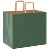 vidaXL Papieren zakken 50 st met hengsels 32x22x28 cm groen