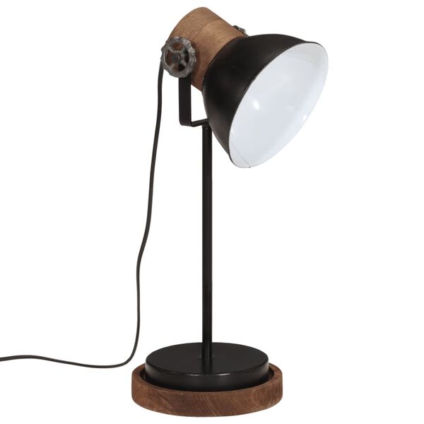 vidaXL Bureaulamp 25 W E27 17x17x50 cm zwart