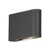 KONSTSMIDE Wandlamp Chieri LED 2x6 W antraciet