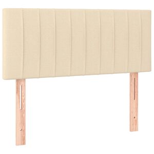 vidaXL Hoofdbord 100x5x78/88 cm stof cr&egrave;mekleurig
