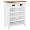 vidaXL Wijnkast 72x32x90 cm massief eikenhout