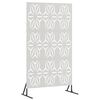 vidaXL Privacyscherm 100 x 50 x 180 cm Roestvrij staal zilver