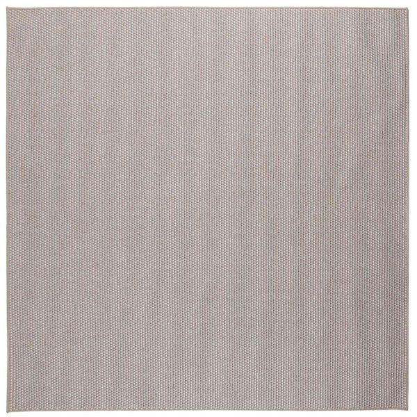 vidaXL Vloerkleden Vierkant LUGO Cr&egrave;me en Taupe 120 x 120 cm Polyester