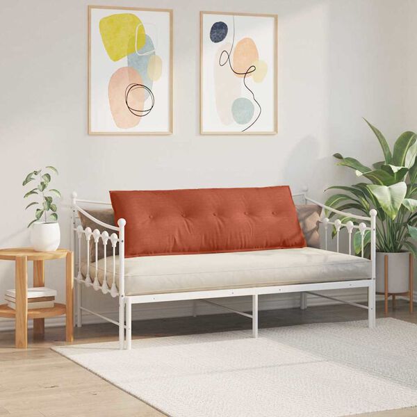 vidaXL Rugkussen Rood-oranje 140 x 50 cm Cordstof