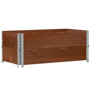 vidaXL Plantenbak 100x50 cm massief grenenhout bruin