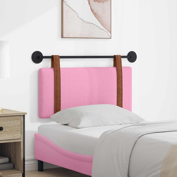 vidaXL Hangend Hoofdeinde Wandgemonteerd Roze 90 x 55 x 5 cm Antiek PU