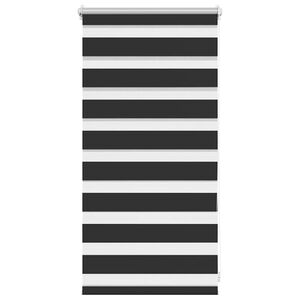 vidaXL Zebra rolgordijn 40,9 x 100 cm stofbreedte 36,7 cm zwart