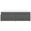 vidaXL Boxspring met matras stof donkergrijs 140x200 cm
