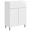 vidaXL Dressoir met lade Hoogglans Wit 66 x 34,5 x 90 cm Bewerkt hout