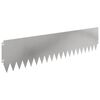 vidaXL Gazonrand 10 st 103 x 25 cm Staal zilver