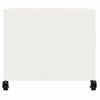 vidaXL Salontafel 68x50x43,5 cm staal wit