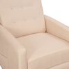 vidaXL Fauteuil verstelbaar stof taupe