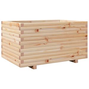vidaXL Plantenbak 90x60x49,5 cm massief grenenhout