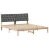 vidaXL Bedframe met Gevoerd Hoofdgedeelte Bruin 180 x 200 cm