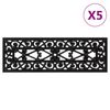 vidaXL Trapmatten 5 st 25x75 cm rubber