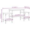 vidaXL Tv-meubel 117x35x52 cm bewerkt hout gerookt eikenkleurig