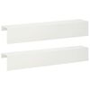 vidaXL Afdekprofiel voor tuinafboording 2 st 100 x 15 x 15 cm Staal