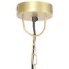vidaXL Hanglamp industrieel rond 25 W E27 30 cm messingkleurig