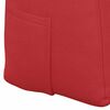 vidaXL Rugkussen Rood 140 x 24 x 50 cm Stof