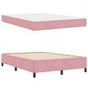 vidaXL Bedframe met matras Roze 140 x 190 cm Stof