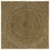 vidaXL Gebied Tapijt Zwart 160 x 160 cm Jute
