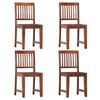 vidaXL Eetkamerstoelen 4 st massief mangohout