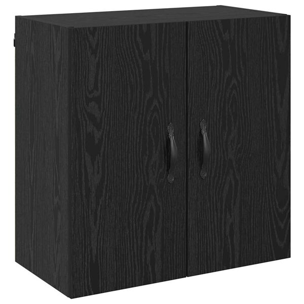 vidaXL Wandkast Zwart Eiken 60 x 31 x 60 cm Bewerkt hout