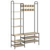 vidaXL Kapstok met schoenenbank Sonoma Eiken 120,5 x 34 x 190 cm