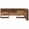 vidaXL Opberghoofdbord met plank Oud Hout 90 cm Bewerkt hout