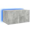 vidaXL Tv-wandmeubel met LED-verlichting 60x35x31 cm betongrijs