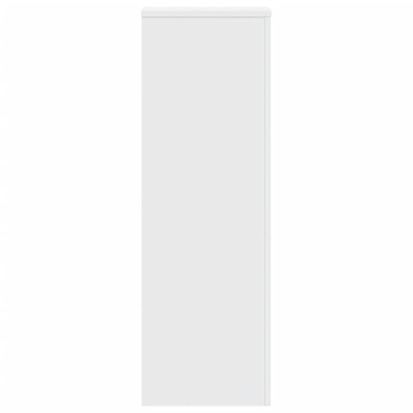 vidaXL Plantenstandaard 33x33x100 cm bewerkt hout wit