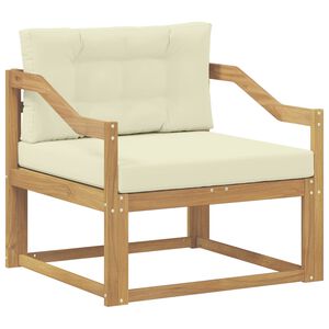 vidaXL Buiten Midden Sofa Polyester Wit