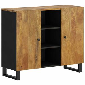 vidaXL Dressoir met 2 deuren 90x33x75 cm massief mangohout