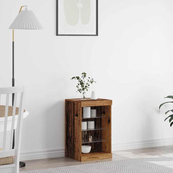 vidaXL Dressoir Oud hout 41 x 37 x 67 cm Bewerkt hout