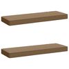 vidaXL 2-delige Bankkussens VUGHT 2 pcs 100% Polyester Taupe