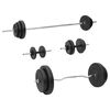 vidaXL Halterset met gewichten 90 kg