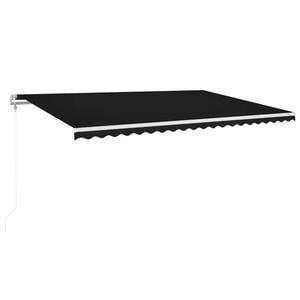 vidaXL Luifel automatisch met LED en windsensor 500x300 cm antraciet