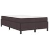 vidaXL Boxspringbed Donkerbruin 120 x 200 cm Stof