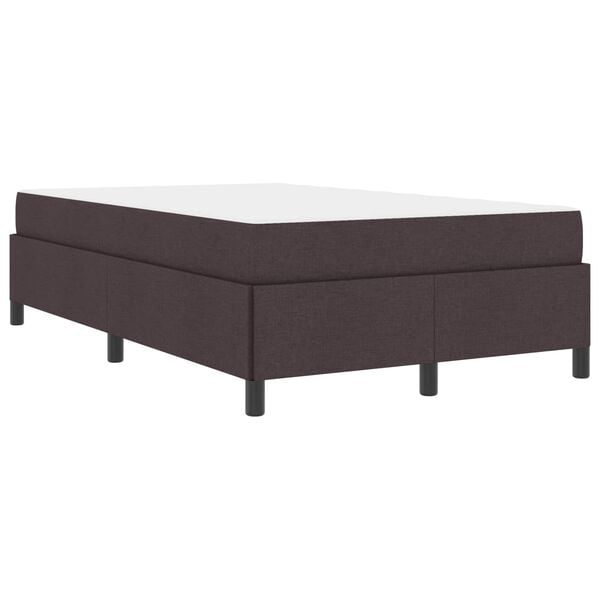 vidaXL Boxspringbed Donkerbruin 120 x 200 cm Stof