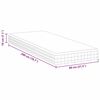 vidaXL Matras Wit en Grijs 80 x 200 cm Bonell Veer