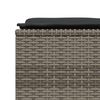 vidaXL 5-delige Loungeset met kussens poly rattan grijs