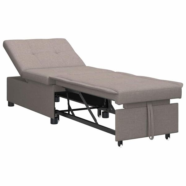 vidaXL Uittrekbare Sofa Bed Taupe 194 x 50 x 82 cm Multiplex