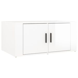 vidaXL Salontafel 80x50x36 cm bewerkt hout hoogglans wit